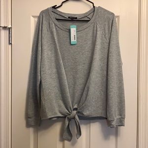 Medium Pink Clover Gray Top
